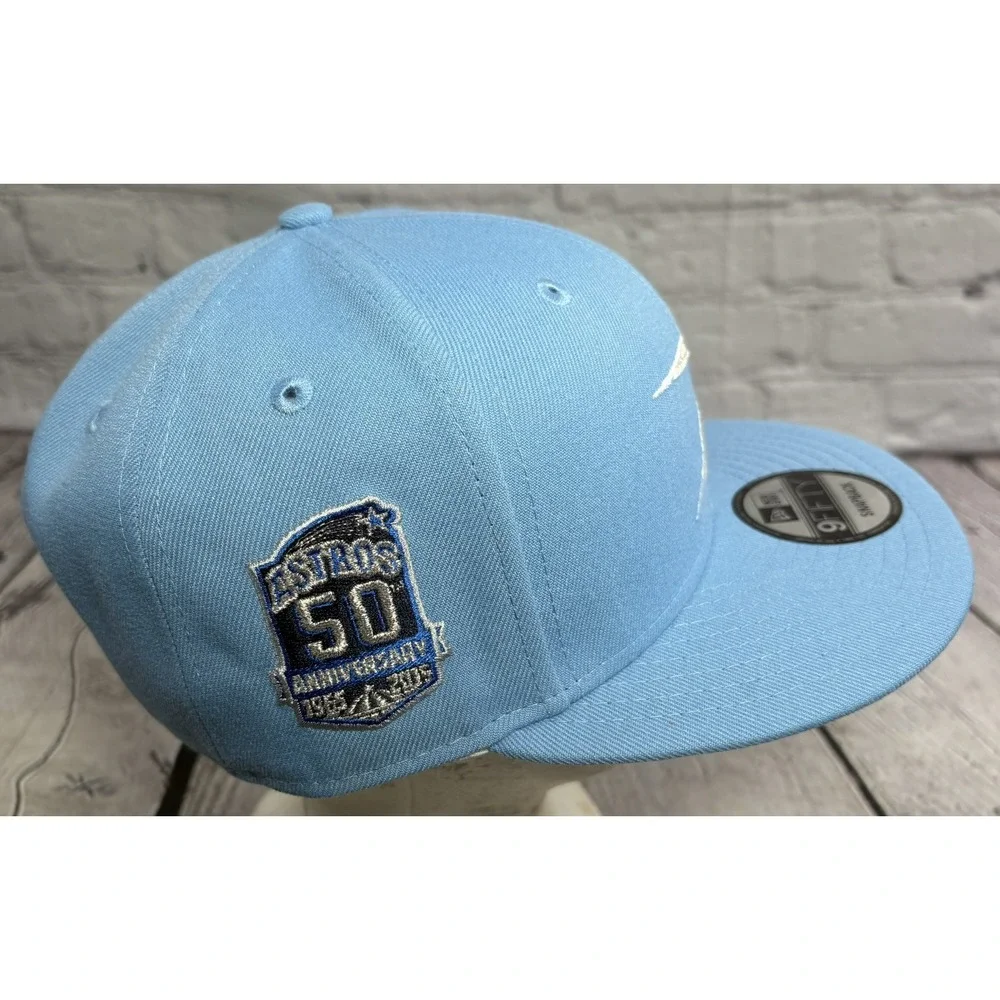 NEW ERA 9FIFTY HOUSTON ASTROS HAT 50th Anniversary Sky Blue